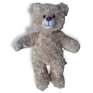 Build-A-Bear Curly Light Tan Teddy Bear 18" Smiling Face